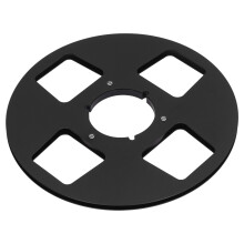 Bobine vide de ruban en alliage Ă 4 trous, noire, 1/4 po 10,5 po