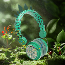 Avtoify újratölthető aranyos zenei fejhallgató, többszínű sztereó, egyszarvú Bluetooth vezeték nélküli és vezetékes fejhallgató,