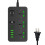 Πολύπριζο Kyusrd 3-πριζών με 6 θύρες USB, προστασία από υπερτάσεις 3000W, καλώδιο 1