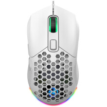 Yilyih Gamingmuis met dubbele klik, bedrade gamingmuis, 7200 dpi, programmeerbare bedrade gamingmuis, muis met LED RGB-achtergrondverlichting,