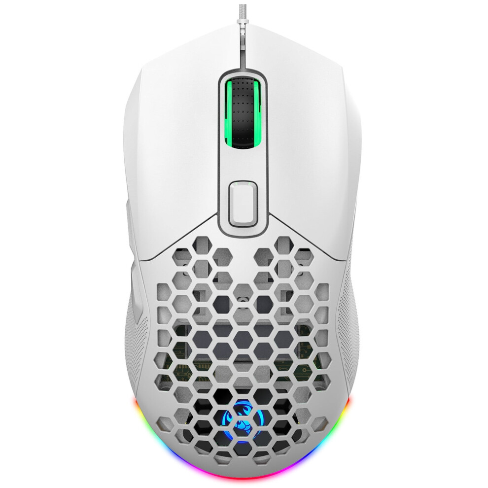 Yilyih Gaming Mouse With Double Click,Wired Gaming Mouse 7200 Dpi Programmable Wired Gaming Mouse Mice Led Rgb Backlight Programmable Mouse 9048212959373