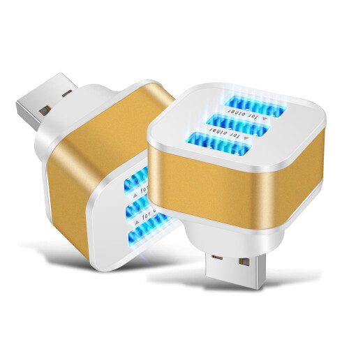 Φορητός φορτιστής επέκτασης USB Φορτιστής κινητού τηλεφώνου USB 3 θυρών Επέκταση 2