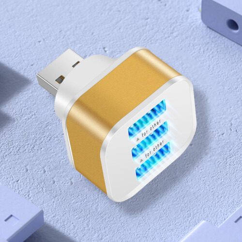 Φορητός φορτιστής επέκτασης USB Φορτιστής κινητού τηλεφώνου USB 3 θυρών Επέκταση