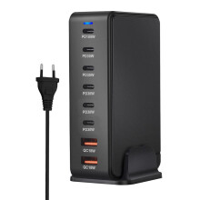 Cargador de 268 W/100 W, tipo C, concentrador de 8 puertos, estación de carga USB múltiple, carga rápida PD, HOT Q5C3