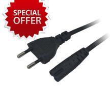 Napájecí kabel pro PS2/PS3/PS3 slim EU, 2kolíkový port, pro 4 konzole, napájecí zdroj pro EU
