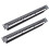 2X 19Inch 1U Cabinet Rack Pass-Through 24 Port CAT6 Patch Panel RJ45 Cable Adapter Jack Modular Frame 1