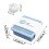 AURIGATE Isbitsform Silikon Isform Bar Pudding Gelé Chokladform 4 Isbitar Med Lock Rea 5