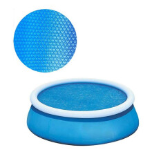 Cubierta redonda de 1,8 m para piscinas inflables y piscinas elevadas con estructura de fácil montaje. Resistente al polvo y las hojas, reduce la
