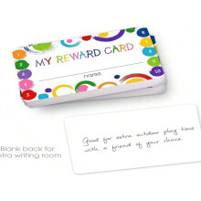 QUTETN 50pcs Colorful Alphabet & Graphic Cards, Cute Multi-Purpose Punch Cards compatible with Classroom Teacher & Student Behavior Rewards,