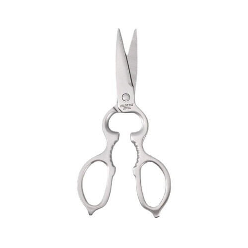 Kitchen 1021 All Stainless Steel Multi-Functional Pear-Shaped Scissors, Stainless Steel Multi-Functional 2