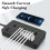 Πολύπριζο Kyusrd 3-πριζών με 6 θύρες USB, προστασία από υπερτάσεις 3000W, καλώδιο 4