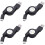 4X USB Type C USB3.1 Ανασυρόμενο καλώδιο φόρτισης, καλώδιο φόρτισης τύπου C USB-C, μαύρο 1