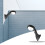 Luminária de parede solar para exterior com iluminação indireta e sensor de movimento. 6