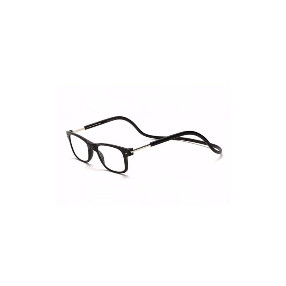 Practical Reading Glasses (Power up to 4.0) MAGNET Black 1.0