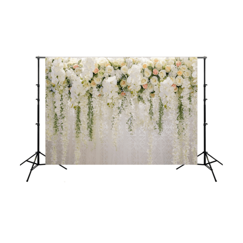 Πολυλειτουργικός τοίχος με λουλούδια 210X150cm, φόντο φωτογραφίας με τριαντάφυλλα, 2