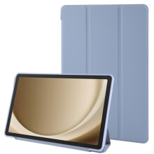 Compatible with Samsung Galaxy Tab A9+ Tri-fold TPU Leather Case Lavender Grey