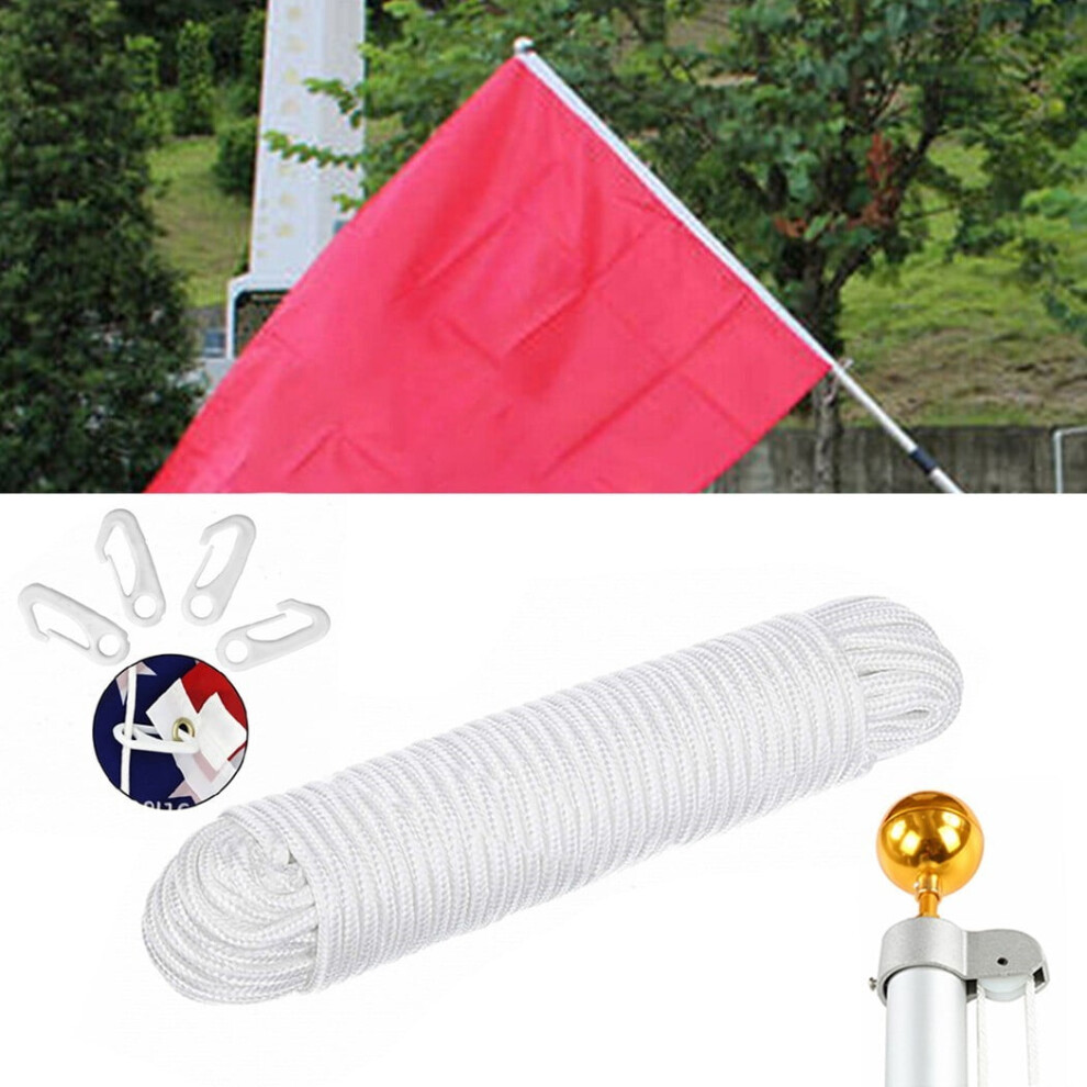 Nylon Braided Rope 6Mm Flagpole Lifting Rope Outdoor Flagpole Accessories 9322103544955