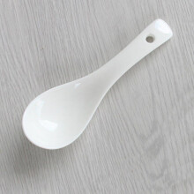 Holiday Deals! Pretty Comy 1Pcs Ceramic Spoons Multi-Function Chinese Style Scoop Porridge Spoons Soup Spoons Restaurant Kitchen Catering Tableware