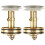 Garbage Filter Wash Basin Drain Plug Steel Sink Kitchen Strainer Copper 2 Pc 1