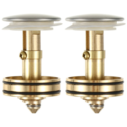 Garbage Filter Wash Basin Drain Plug Steel Sink Kitchen Strainer Copper 2 Pc