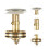 Garbage Filter Wash Basin Drain Plug Steel Sink Kitchen Strainer Copper 2 Pc 5