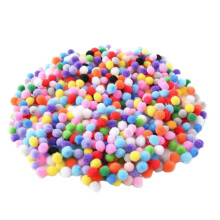 ckepdyeh500 Stück 10 mm weiche runde Pompons, gemischte Farben, DIY-Dekorations- und Hobbybedarf