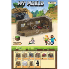 Minecraft minifiguur kart DIY magnetisch speelgoed Minecraft Dungeons Cartoon World modelleerspeelgoed creatief speelgoed voor kinderen cadeaus