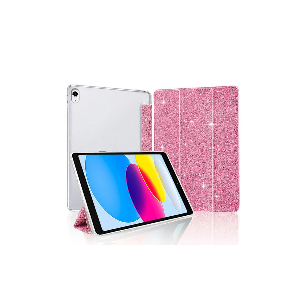 Case Compatible With Ipad 5Th-10Th Gen, Mini 9.7-10.9 2022, Pro 11 2018-22; Smart Sleep/Wake, Glitter Pink 9322103725903
