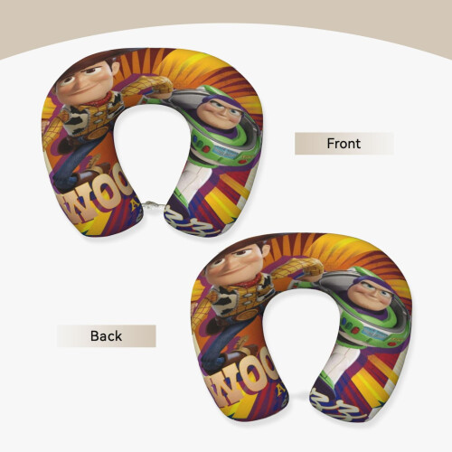 Μαξιλάρι ταξιδιού Toy Story, μαξιλάρι λαιμού σε σχήμα U με αφρό μνήμης, ελαφρύ φορητό 2