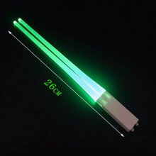 Hashis Kafsov Star Wars Sabre de Luz, com LED, Botão de Pressão, Plástico Resistente, Portáteis, Divertidos para Noites de Sushi, Cores