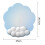 Mouse Pad Bluethy Gradient Cloud με εργονομικό στήριγμα καρπού από αφρό μνήμης, αντιολισθητικό 5