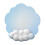 Mouse Pad Bluethy Gradient Cloud με εργονομικό στήριγμα καρπού από αφρό μνήμης, αντιολισθητικό 1