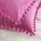Phantoscope Pompon-Samt-Dekokissen, 30 x 50 cm, Rosa, 2er-Pack 4