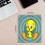 Ποντίκι Tweety Bird 10x12 ιντσών, πλενόμενο με ραμμένη άκρη, αντιολισθητική βάση από 4