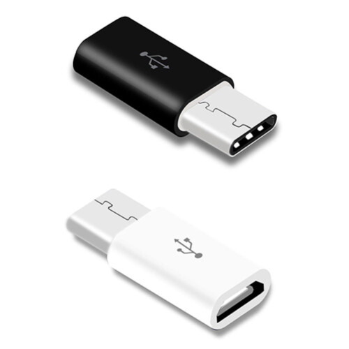 SUSUchens 2 ks dátových adaptérov a prevodníkov Micro USB 2.0 5pin samica na USB typ C3.1 samec 1