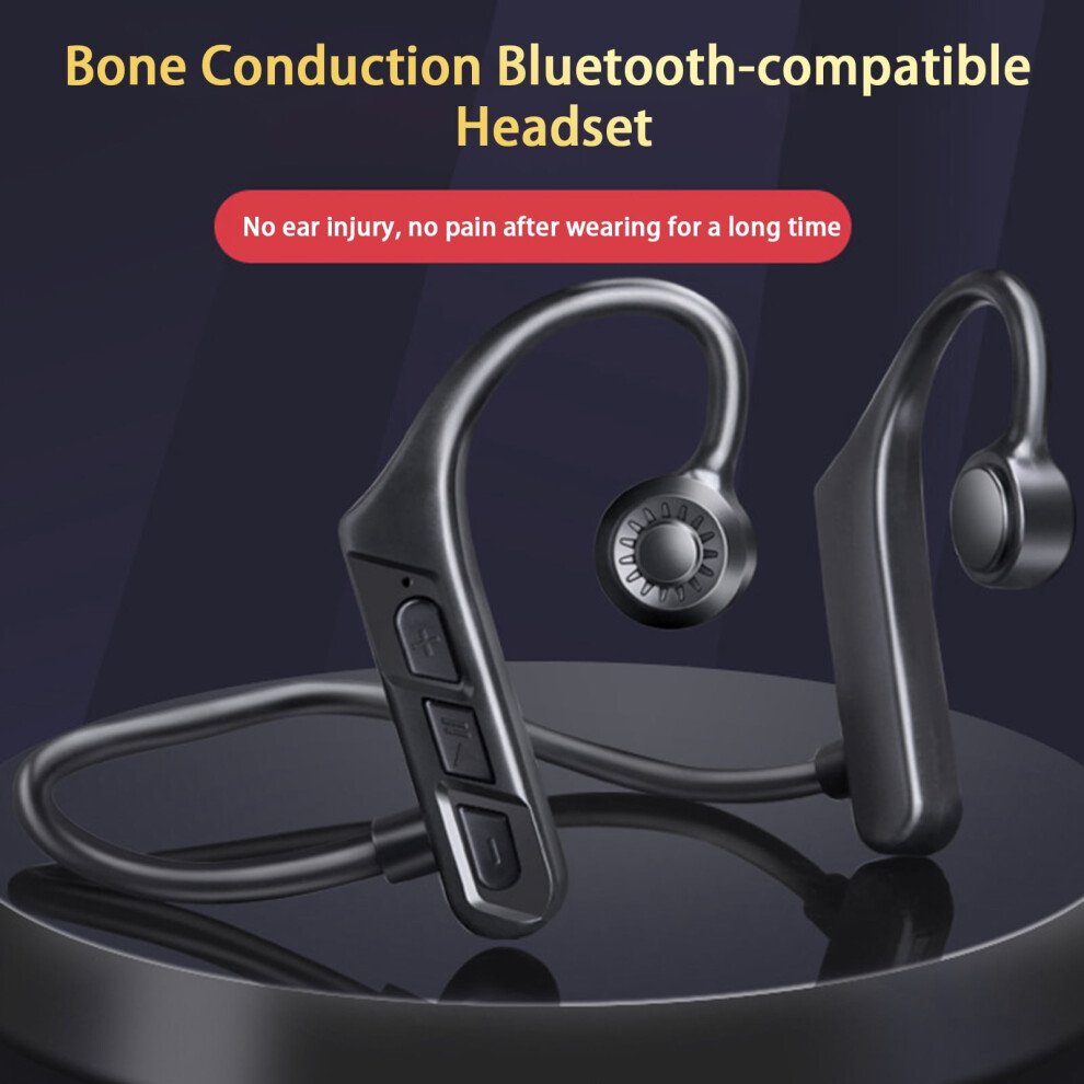 Susuchens Wireless Earphones, Noise Reduction, Long Standby, Auto Connect, Waterproof Bone Conduction Bluetooth, Compatible With Ios, Android, Win, 9191629584277