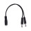3 τεμάχια καλώδιο διαχωριστή ισχύος DC 5.5X2.1mm 1 σε 2M/F για κάμερα ασφαλείας CCTV 2