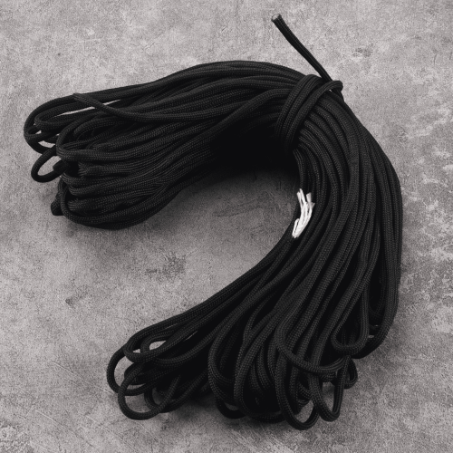 Σχοινί αλεξίπτωτου επιβίωσης Paracord 100ft550 - Μαύρο 2