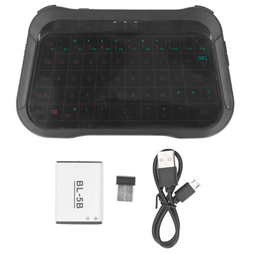 Backlit Small Wireless Keyboard Touchpad Functionality Wireless Mini Keyboard Stable Signal IR Learning Rechargeable Battery Multimedia Buttons