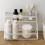 Stackable Cabinet Shelves Kitchen Counter Rack Organizer Multipurpose Storage Room Bedroom Bathroom Storage Rack 3