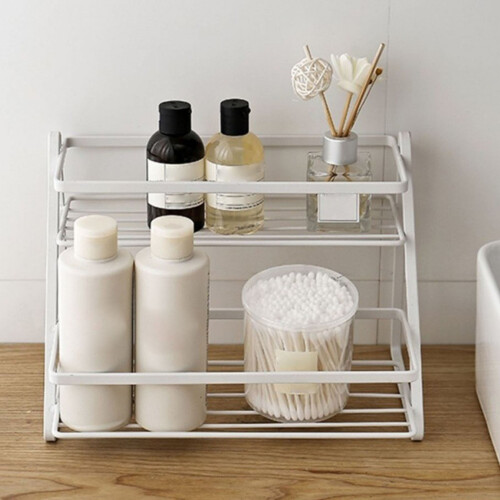 Stackable Cabinet Shelves Kitchen Counter Rack Organizer Multipurpose Storage Room Bedroom Bathroom Storage Rack 2