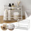 Stackable Cabinet Shelves Kitchen Counter Rack Organizer Multipurpose Storage Room Bedroom Bathroom Storage Rack 8
