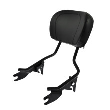 Backrest with Comfortable Cushion Pad, Detachable Sissy Bar for Harley Davidson Touring 20092020 Black