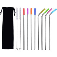 Reusable Stainless Steel Straws for 20-30 OZ Yeti Tumbler, RTIC, Tervis, Ozark Trail, S'well & Starbucks - Compatible with SIC & RTIC Tumblers, Mason