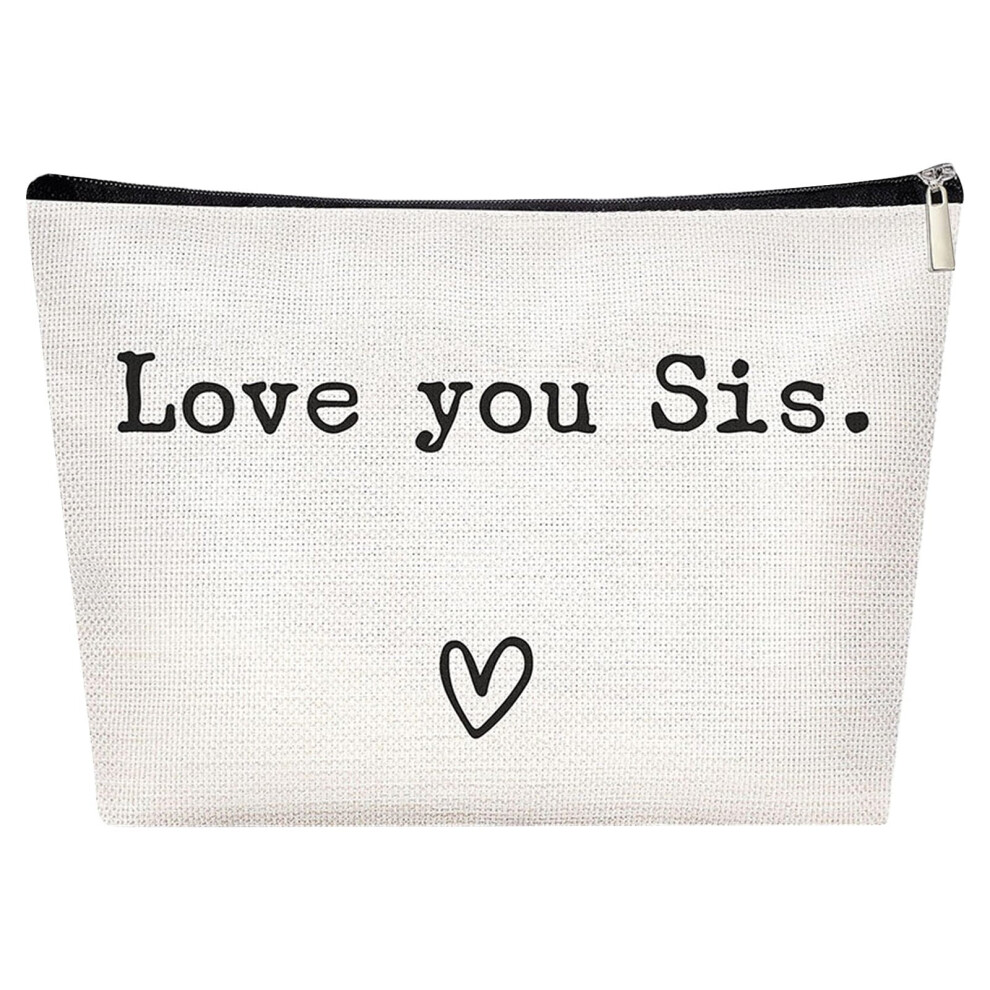 Sister Ever Sister Gift Missing You Send Love Makeup Case Toiletry Bag Friend Makeup Bag for Friend Gifts, Home Improvement Clearance