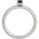 Created Sapphire Sterling Silver Single-Stone Ring 3