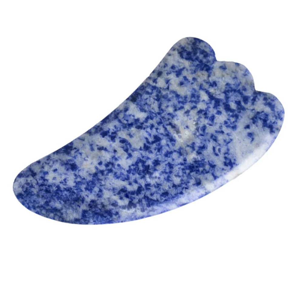 Natural Jade Gua Sha Facial Massage Tool for Skin Tone Enhancement and Eye Puffiness Reduction