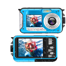 2024 Staron Camera Underwater Cameras For Snorkeling Full HD 2.7K 48MP Video Recorder Selfie Screens 10FT 16X Digital Zoom Digital Camera
