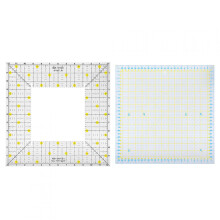 Eatbuy Sewing Ruler, Acrylic Sewing DIY Quilting Ruler Plastic with Hanging Holes for Sewing for Measuring