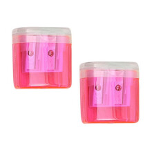 4 Packs Pencil Sharpeners, 1.5x1.57 Inch Transparent Candy Color Sharpeners for Kids, Compatible with Colored Pencils, School Supplies